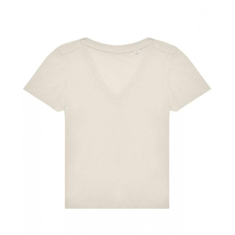 B&C Womens/Ladies #E150 V Neck / Off White